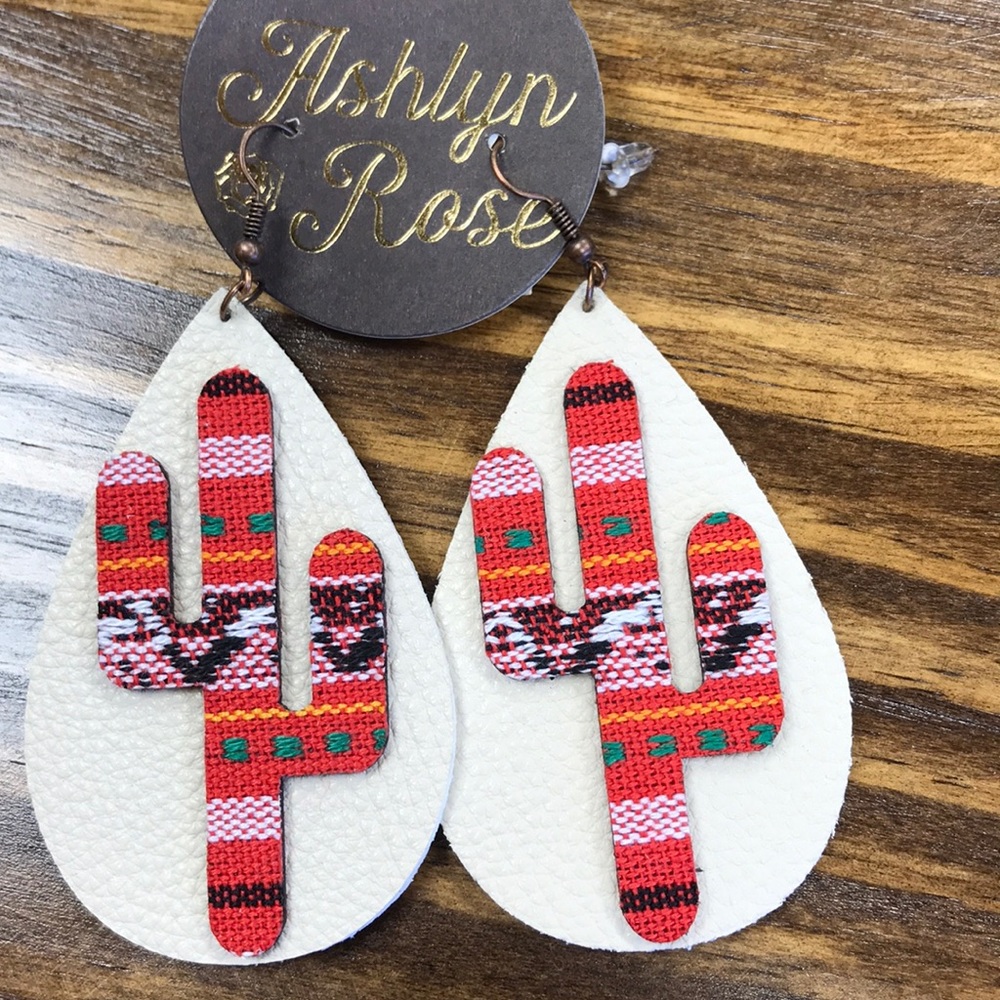 Faux Leather Earrings